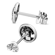 6pairs, Celtic Tree of Life Silver Stud Earrings, ep318